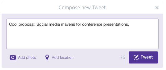 Social Media mavens for conference presentations