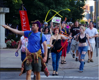 SlutWalk marchers in Knoxville