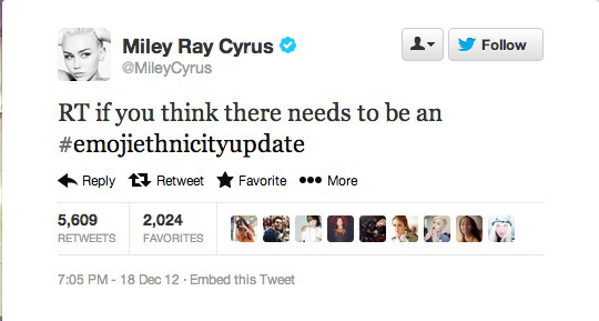 Miley Cyrus tweets