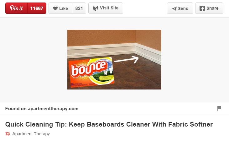 Pinterest cleaning tip