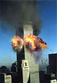 World Trade Center hit by planes