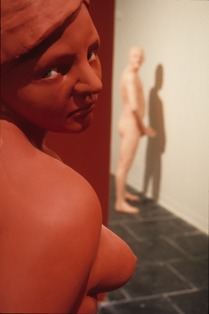 fig 5: woman sculpture looking at us