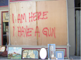 I am here. I have a gun.