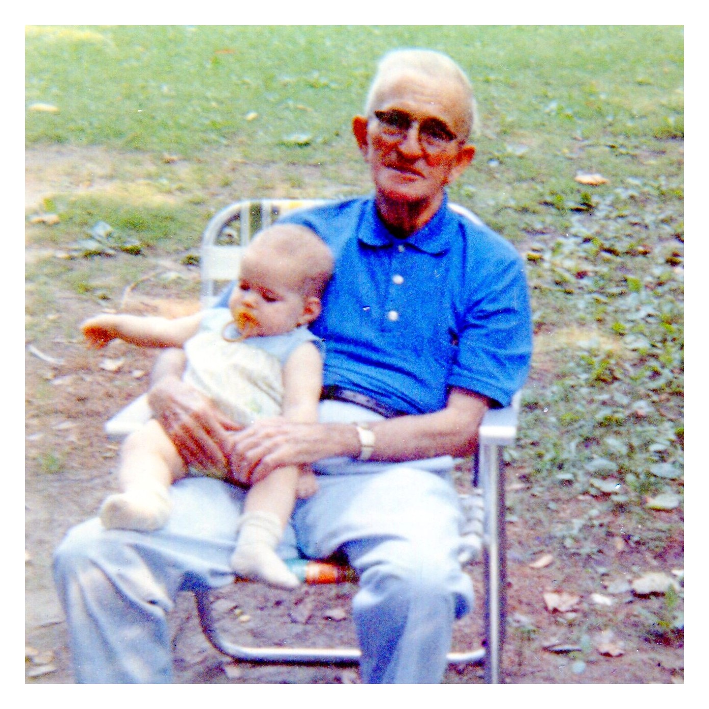 grandfather with child